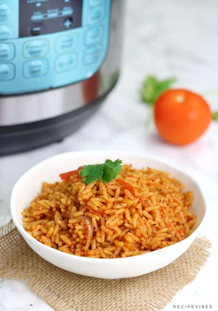 JInstant pot Jollof rice 