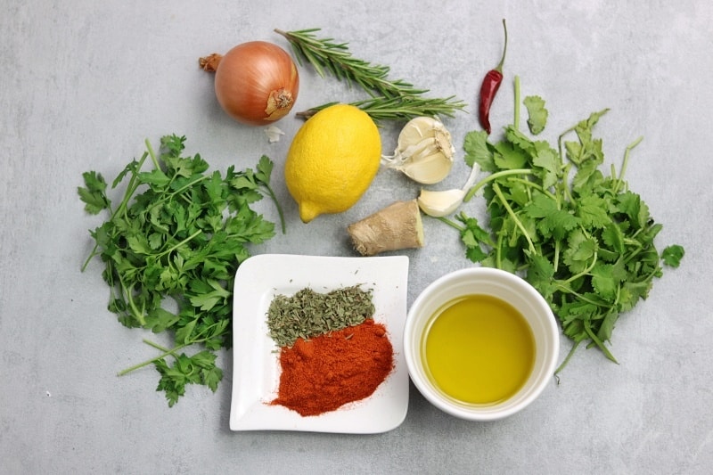 Ingredients for simple chicken marinade