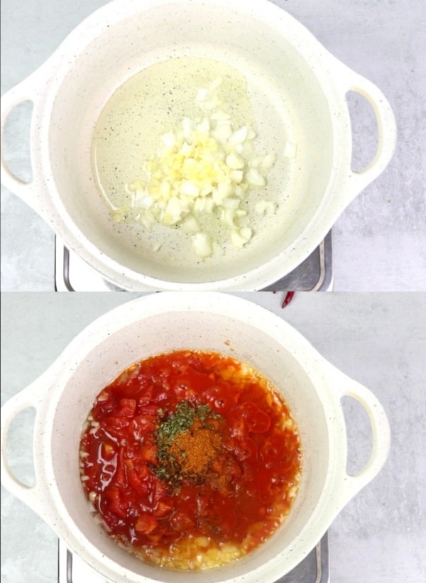 step  by step cooking procees of spaghetti and meatballs picture