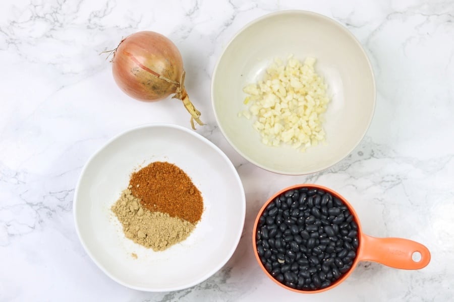 Ingredients for instant pot black beans
