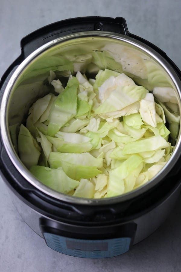 cut up cabbage in instant pot