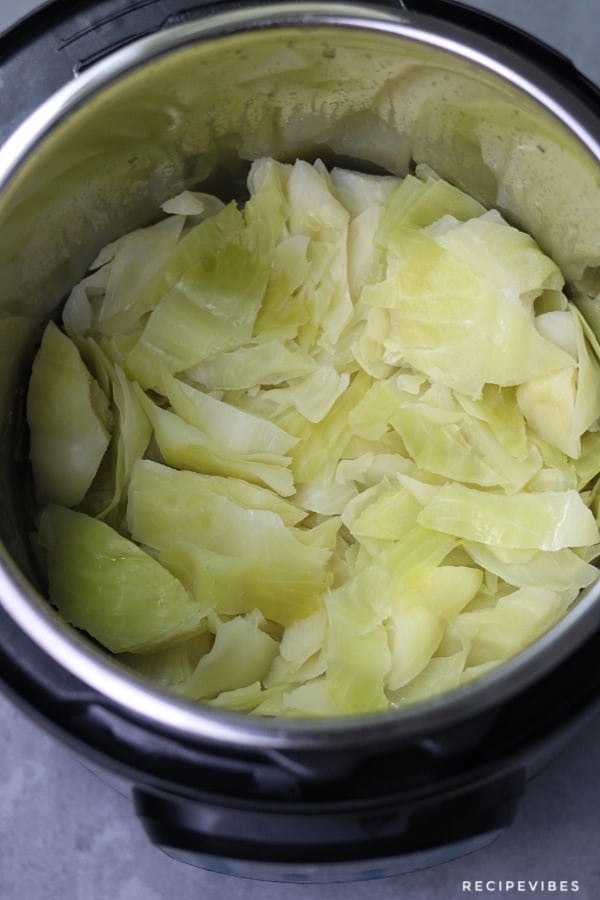 cooked instant pot cabbage