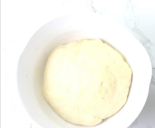 first proofing. dough has doubled in size