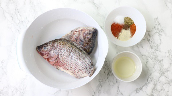 ingredients for instant pot fish displayed