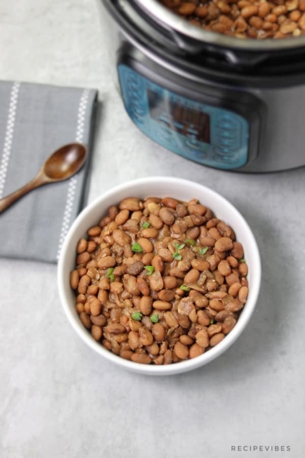 pinto beans with instant pot at the background