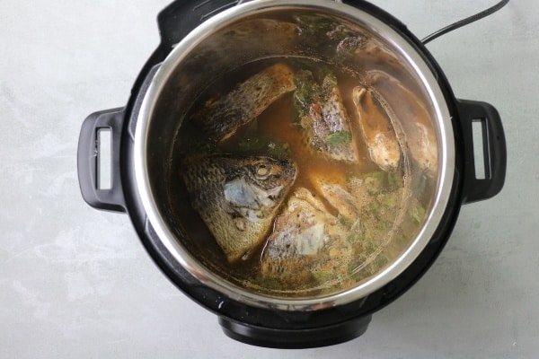 cooked tilapia in instant pot