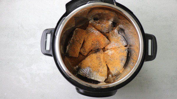 add fish and all ingredients in the instant pot