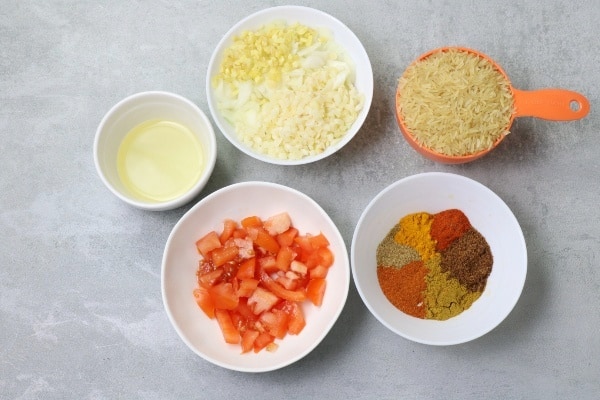 ingredients for curry rice