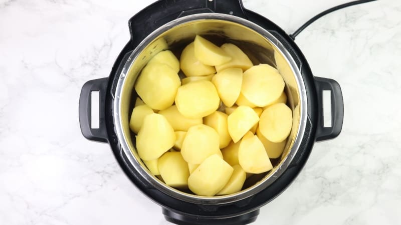 Diced potatoes in instant pot