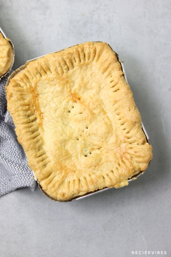 meat pie pictured in pie dish