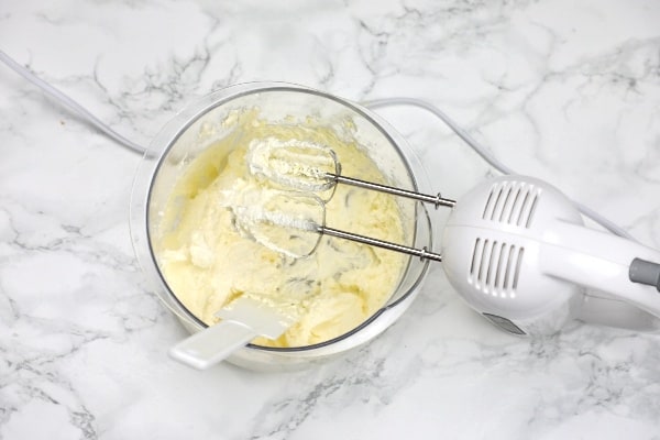 creamed butter andsugar in a bowl.