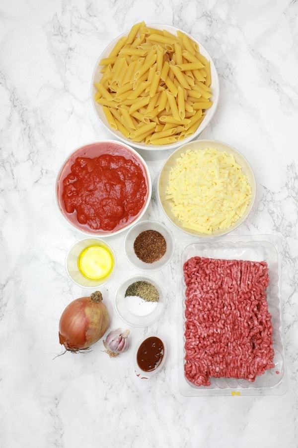 ingredients for the recipe displayed.