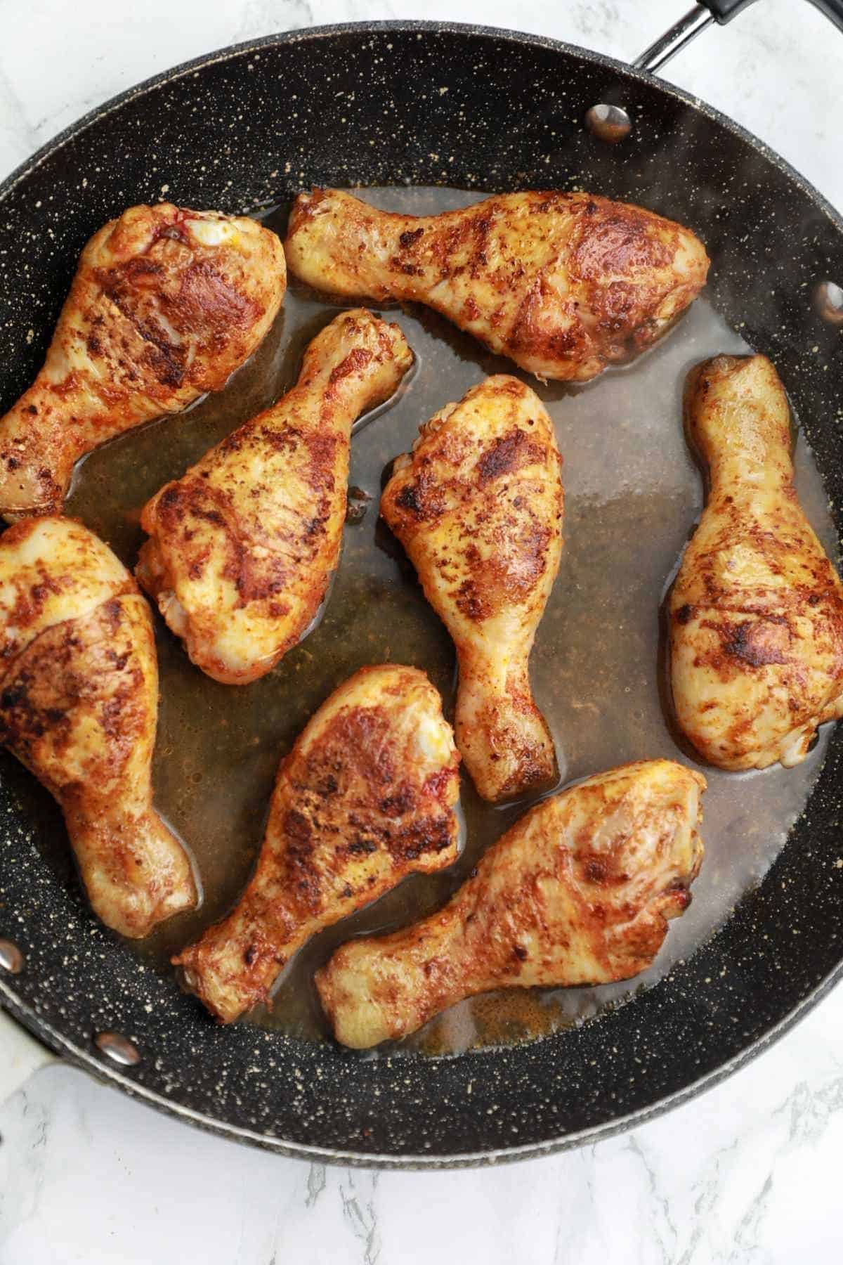 Pan Fried Chicken Drumsticks Recipe Vibes
