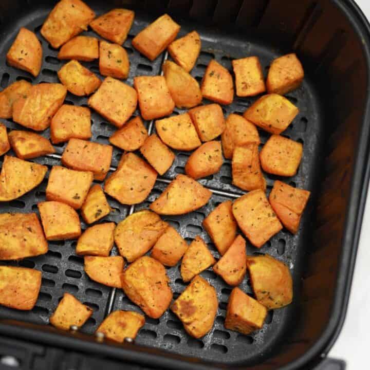 Air Fryer Sweet Potatoes (Air Fryer Sweet Potato Cubes) Recipe Vibes