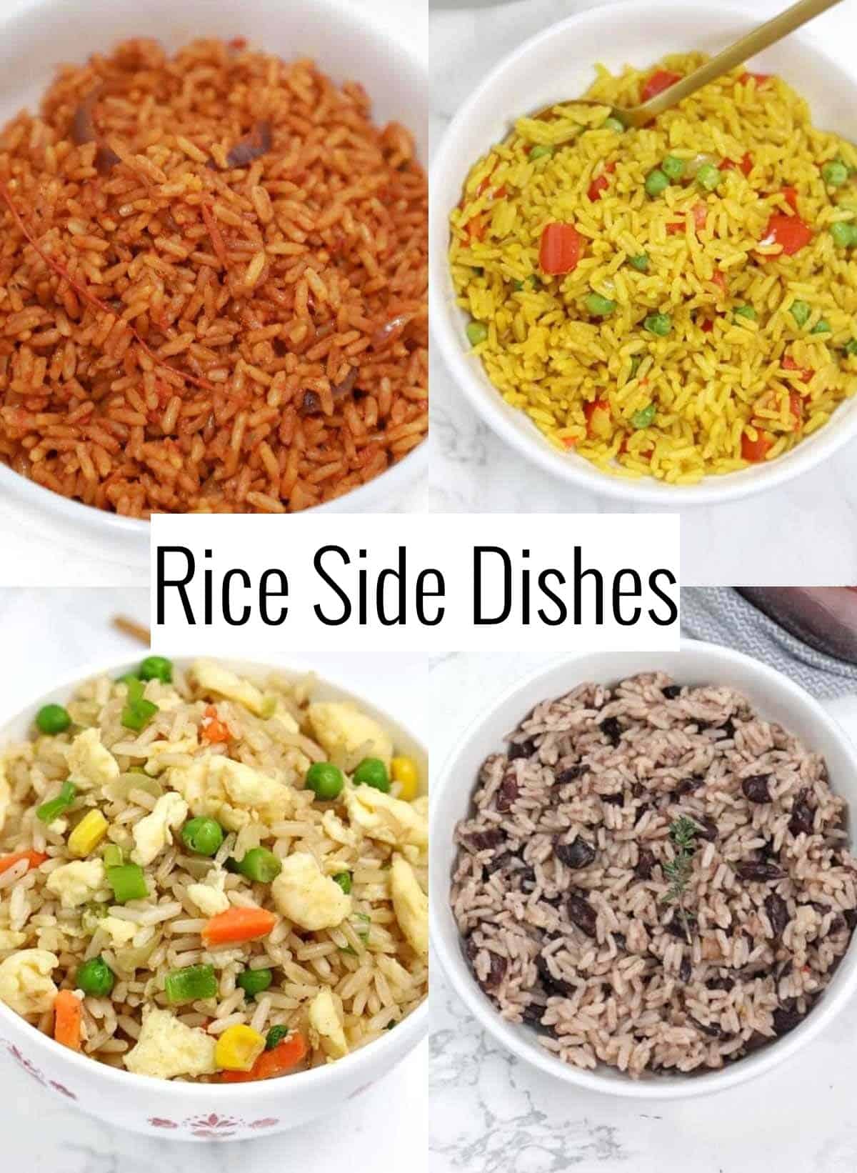 rice side dishes in a picture.