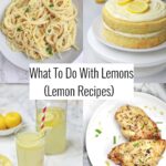 picture collage of lemon recipes.