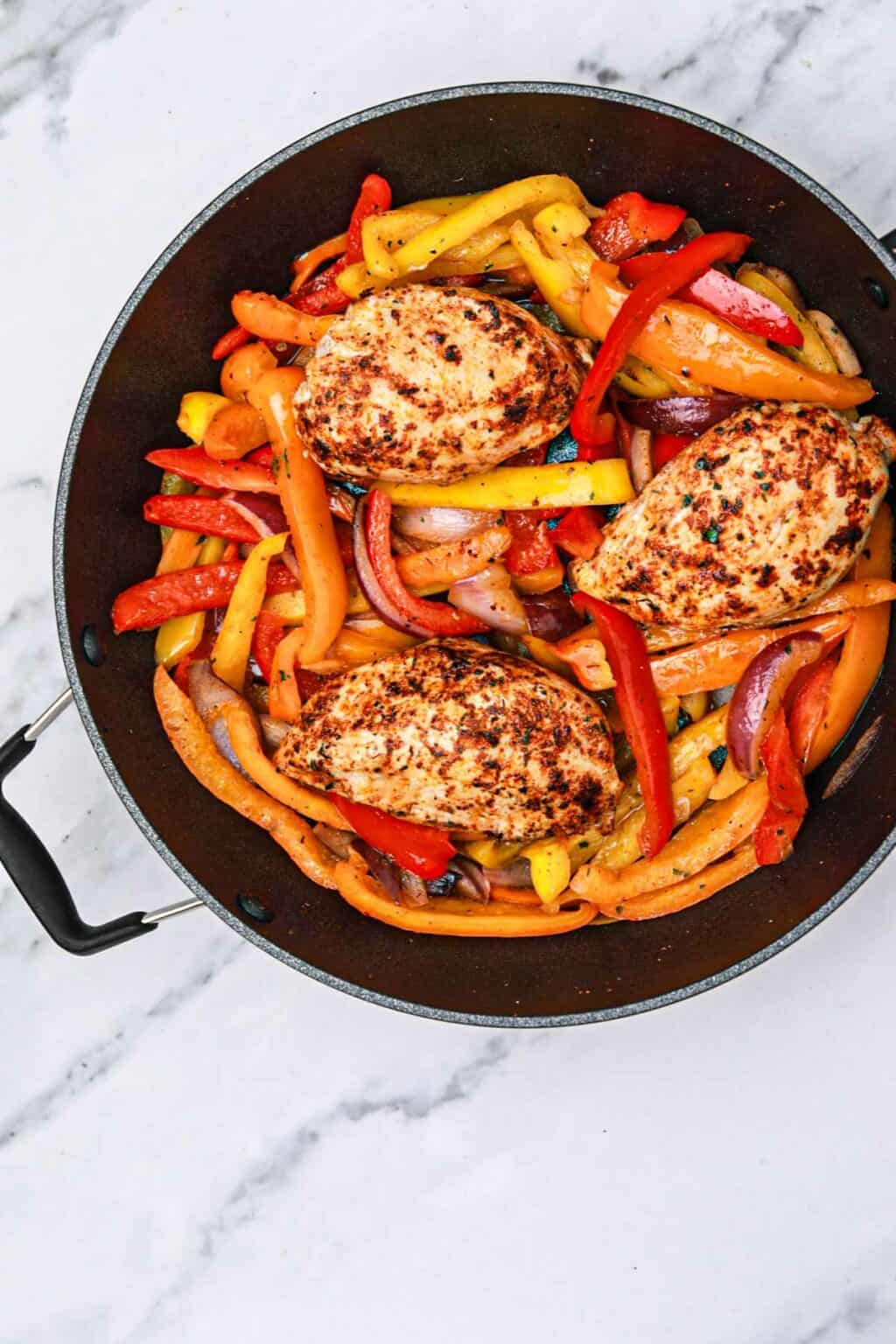 Chicken With Bell Peppers and Onions Recipe Recipe Vibes