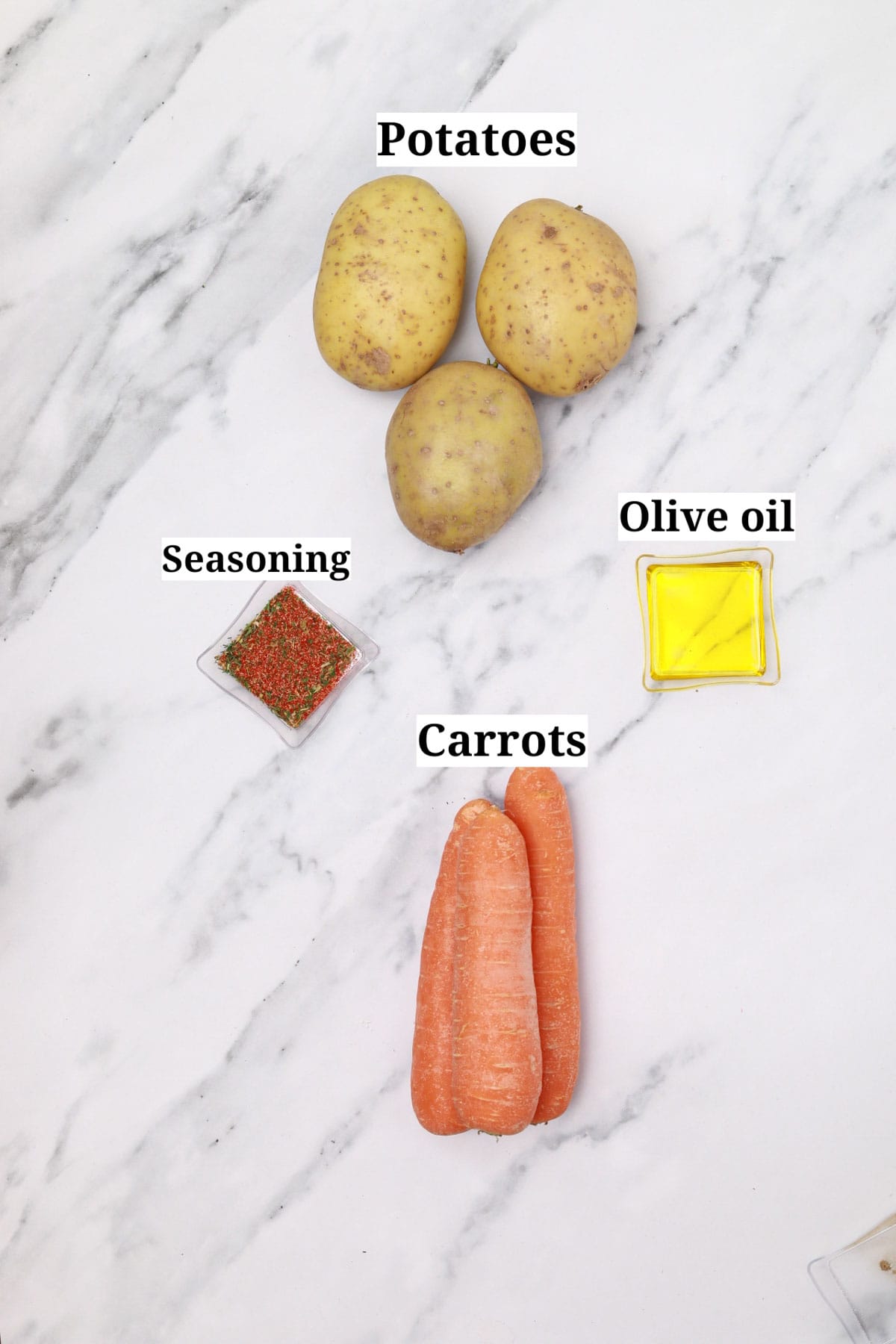 ingredients for the recipe displayed.