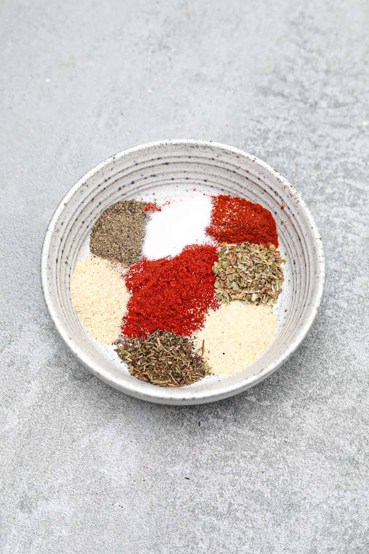 all the ingredients in a small mixing bowl.