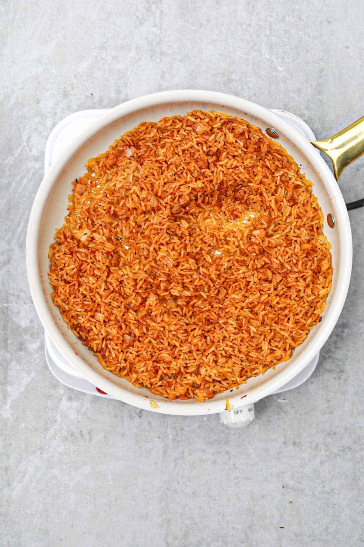 process shot of the cooking steps.