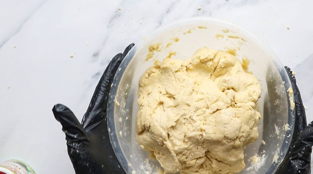 pastry for the pie in a bowl.