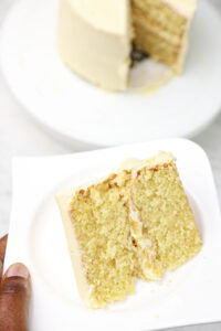 vanilla sponge cake displayed.