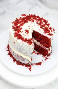 layer red velvet cake.